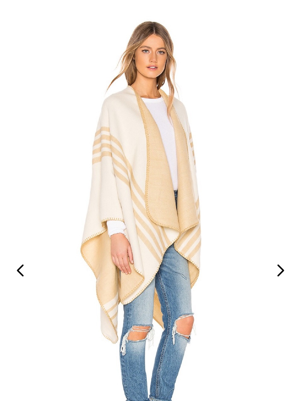 Lovers & Friends Knit Stripe Poncho